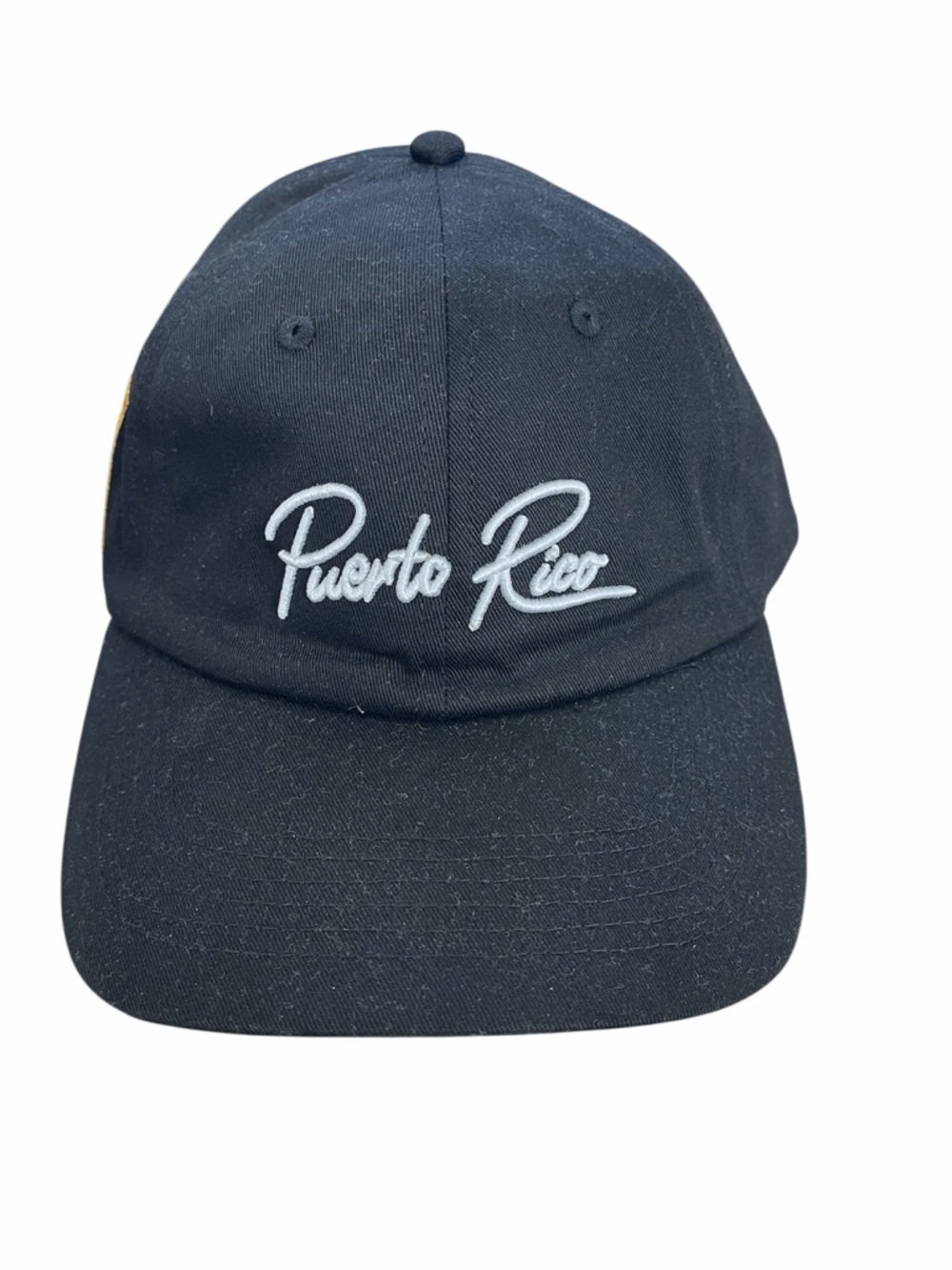 Embroidered Puerto Rico Black Baseball Cap Bad Bunny. Original merch.